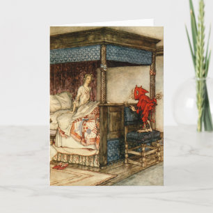 Gnome Surprise av Arthur Rackham Helgkort