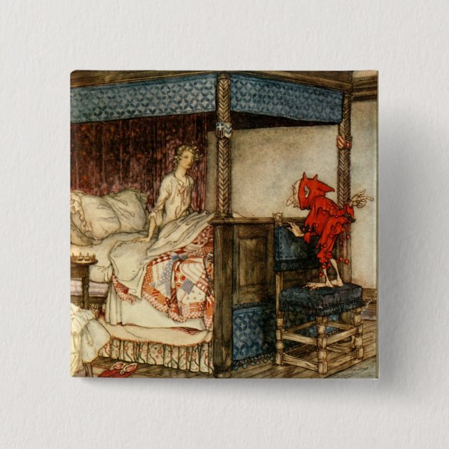 Gnome Surprise av Arthur Rackham Knapp (Framsida)