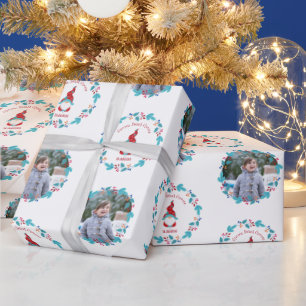 Gnome Sweet Gnome Blommigt Utandning Anpassningsba Presentpapper