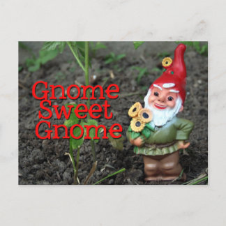 Gnome Sweet Gnome Vykort
