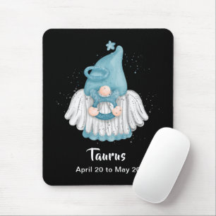 Gnome Taurus Astrology Sign Angel Mouse Pad Musmatta