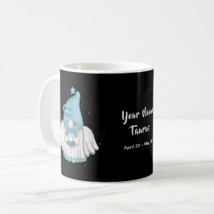 Gnome Taurus Astrology signera ditt namn Kaffemugg