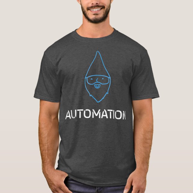 Gnome Tees Gnome Automation Funny Geek och Nerdy T Shirt (Framsida)