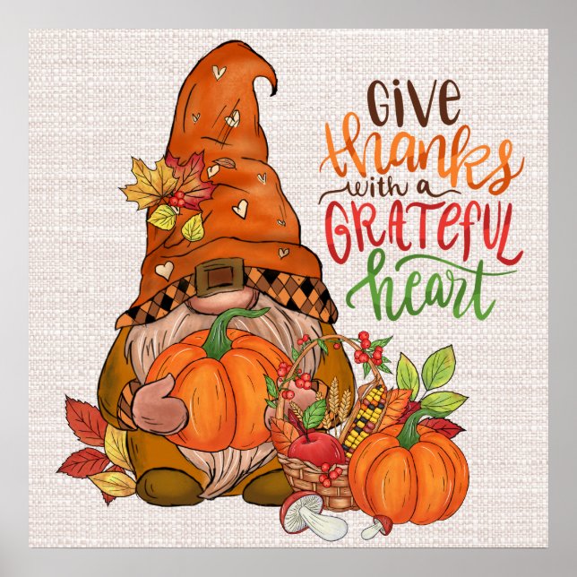 Gnome-Thanksgiving Poster (Framsidan)