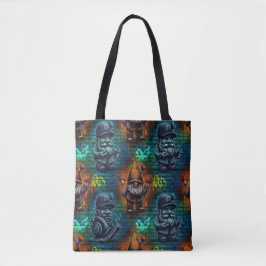 Gnome Themed Tote Tygkasse