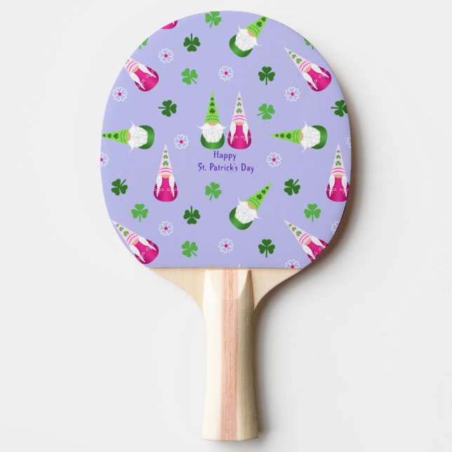 Gnome Toss St. Patrick's Day Pingisracket (Framsidan)
