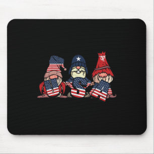 Gnome Usa 4:e juli Cute American Flagga Independe Musmatta