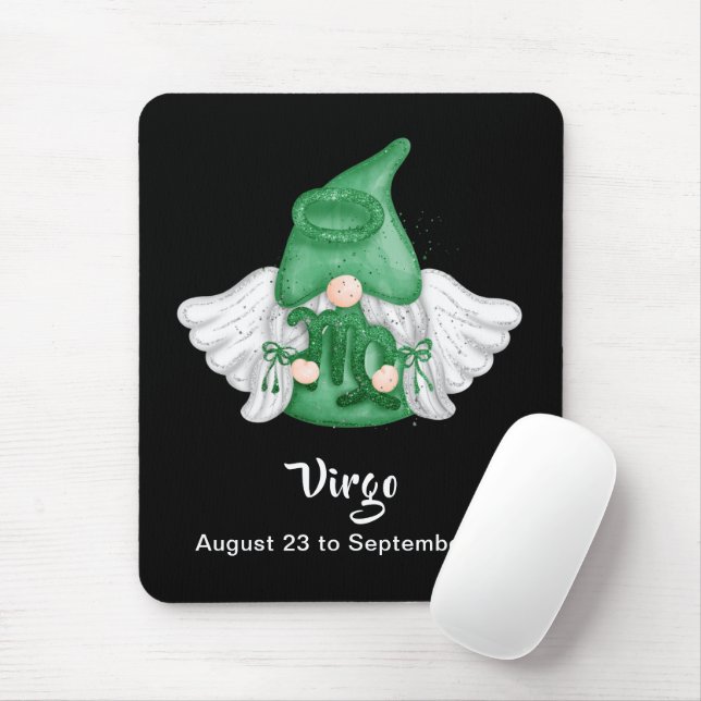 Gnome Våg Astrology Sign Angel Mouse Pad Musmatta (Med mus)