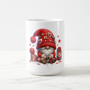 Gnome Valentindagen burk i hjärtan Kaffemugg