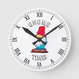 Gnome Wall Clock Rund Klocka