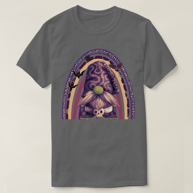 Gnome Witch Halloween Costume Pumpkin Autumn Fall  T Shirt (Design framsida)