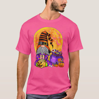 Gnome Witch Halloween Costume Pumpkin Autumn Fall T Shirt
