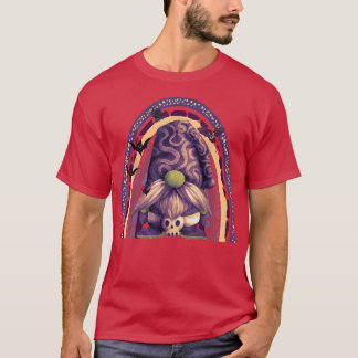 Gnome Witch Halloween Costume Pumpkin Autumn Fall T Shirt