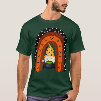 Gnome Witch Halloween Costume Pumpkin Autumn Fall T Shirt