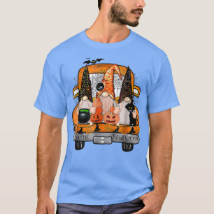 Gnome Witch Halloween Pumpkin Autumn Fall Helgdag T Shirt
