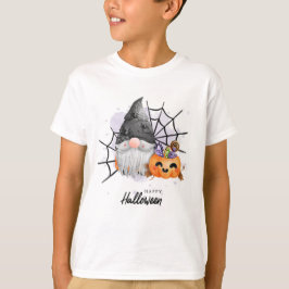 Gnome Witch, Spider och Pumpkin T Shirt