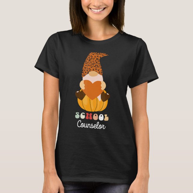 Gnome Women Teacher tillbaka till skolan T Shirt (Framsida)