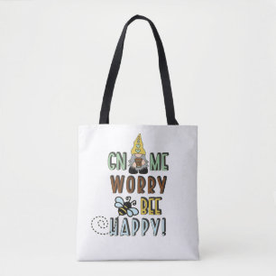 Gnome Worry Bee Lycklig! Tygkasse