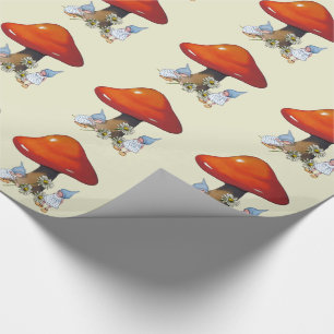 Gnomeflickor, daisy, giftsvamp, fantasikonst presentpapper