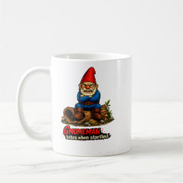Gnomeman bits när han blir förvånad Rollig Fantasy Kaffemugg