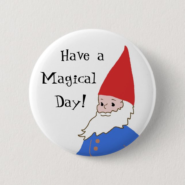 Gnomen knäppas - Magical dag Knapp (Framsida)
