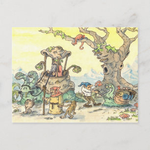 gnomeparadvykort vykort