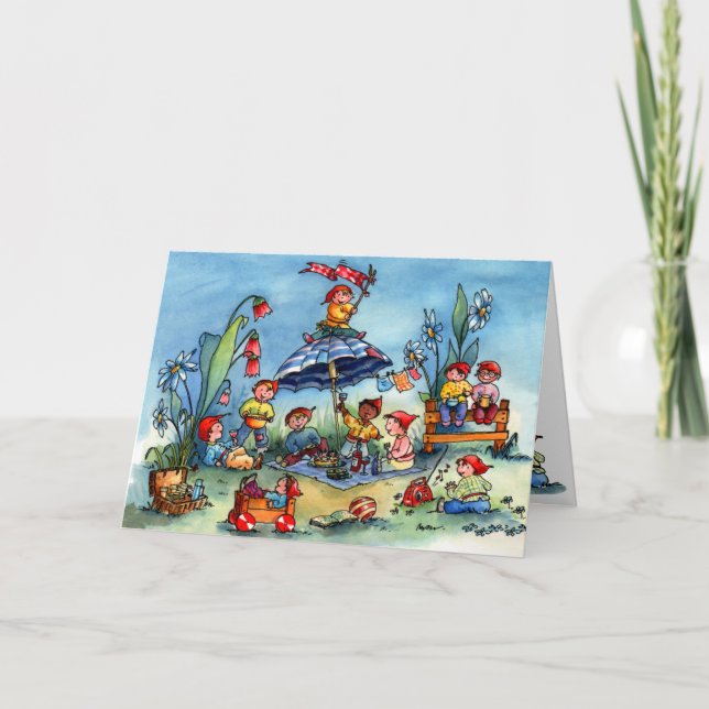 Gnomepicknick Kort (Framsida)