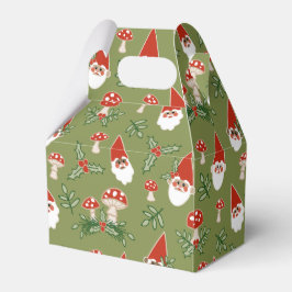 Gnomer och svampar på Grönt Woodland Helgdag Presentaskar