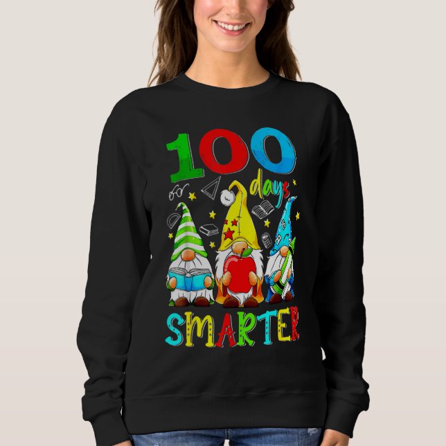 Gnomes 100 Days Smarter Y'all Happy 100th Day Of S T Shirt (Framsida)