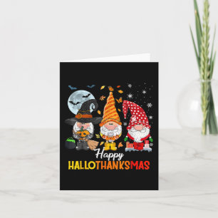 Gnomes Älskare Halloween God jul Lycklig Hallo Kort