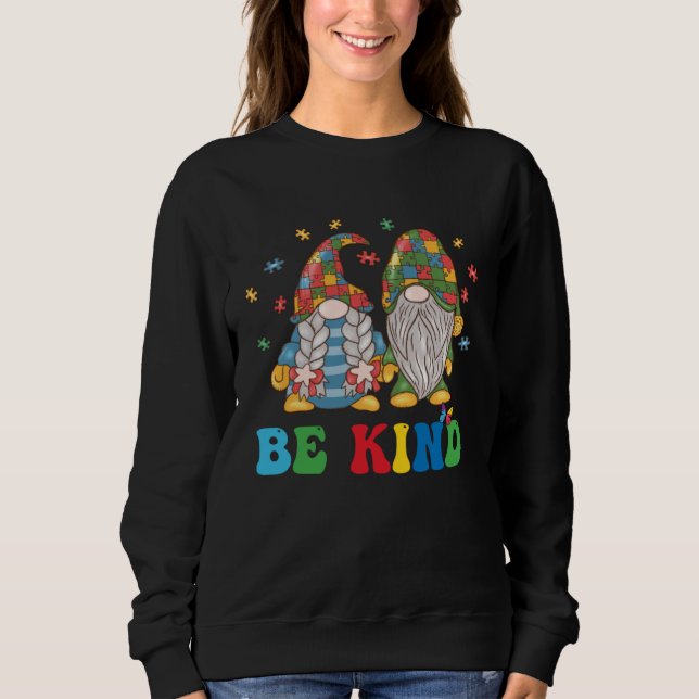 Gnomes Be Kind Autism Awareness Gnome Autism For K T Shirt (Framsida)