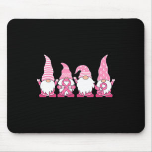 Gnomes Breast Cancer Awareness Peace Älskare Gift Musmatta