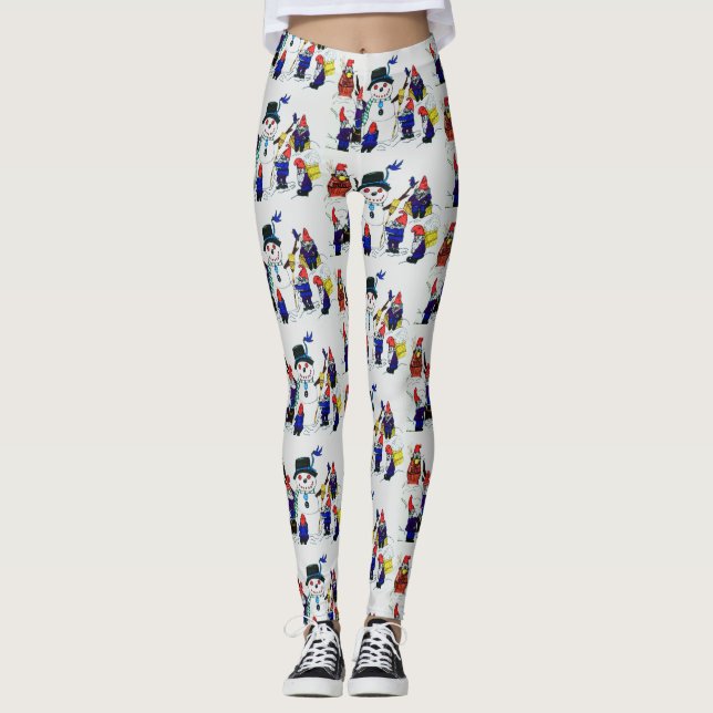 GNOMES BYGGER SNÖGUBBE LEGGINGS (Framsida)