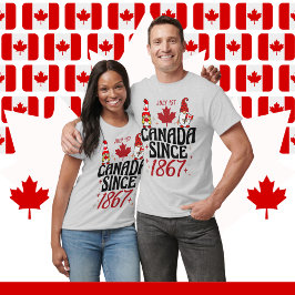 Gnomes Canada sedan 1867 Helgdag Unisex T Shirt