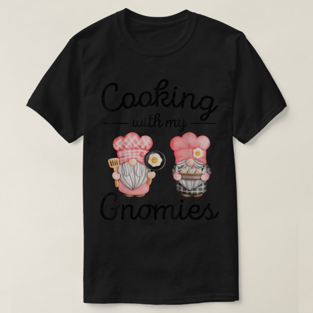 Gnomes Cooking Funny Chef Gnome T Shirt (Design framsida)