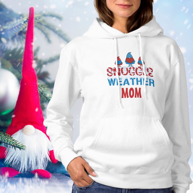 Gnomes, Cute Dam, MAMMA, Winter Hoodie T Shirt (Gnomes, Cute Ladies, MOM, Winter Hoodie)