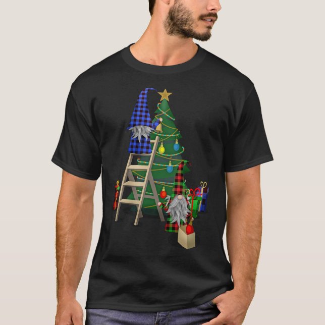 Gnomes Decoration Julgran Cute Gnomes T Shirt (Framsida)