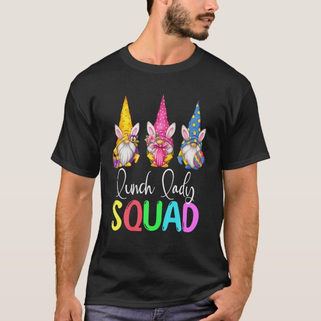 Gnomes Eggs Girls Wome, Dam Squad Påsk Day T Shirt (Framsida)