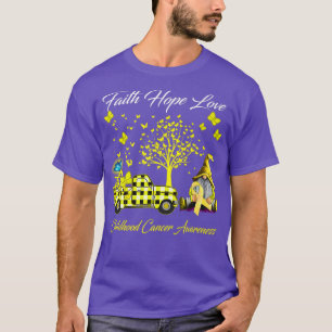 Gnomes Faith Hope Kärlek Childeness Cancer Awarene T Shirt