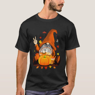 Gnomes Fall Autumn Cute Halloween-Thanksgiving T Shirt