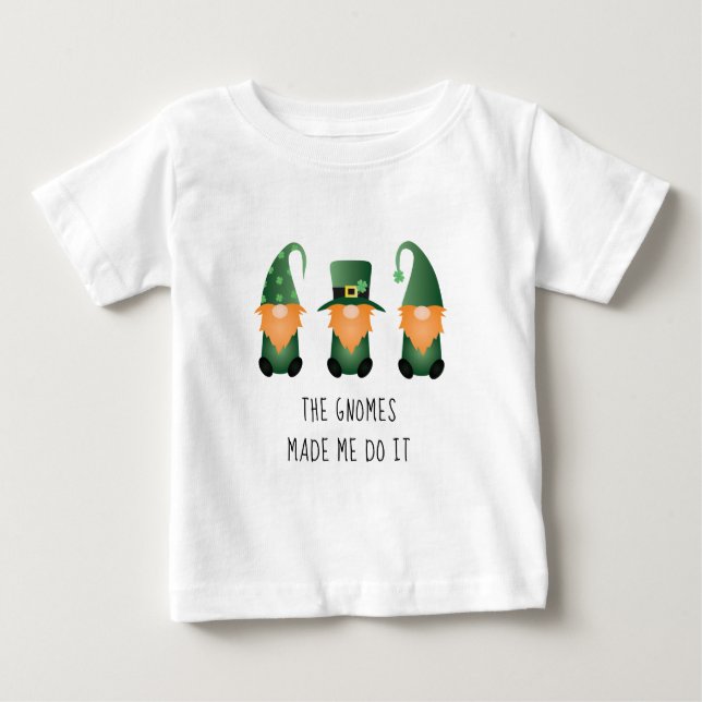 Gnomes fick mig att göra det roligt att säga t shirt (Framsida)