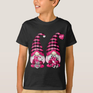 Gnomes från Cute Gay Valentines day för hans Rosa T Shirt