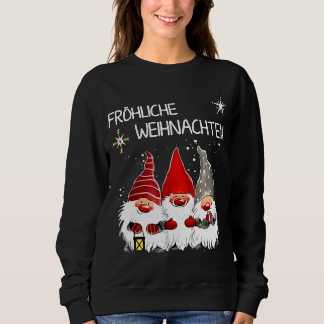 Gnomes Frohliche Weihnachten Funny jul T Shirt (Framsida)