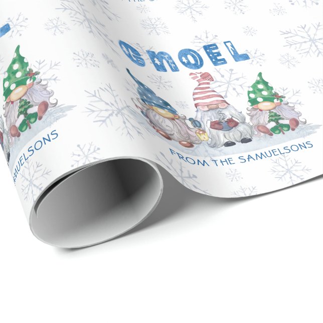 Gnomes GNOEL-Personligen Julvinter Presentpapper (Rullad Hörn)