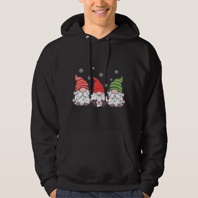 Gnomes God jul Pajama Hoodie (Framsida)
