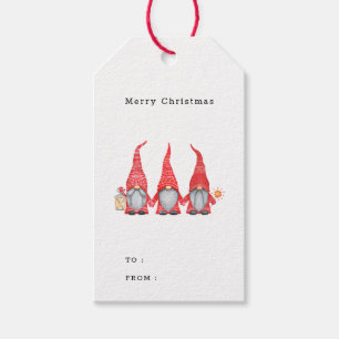 Gnomes God jul till från Anpassningsbar Presentetikett