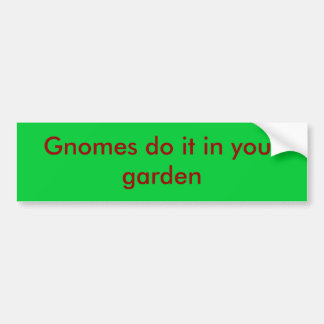 Gnomes gör det i din trädgård bildekal