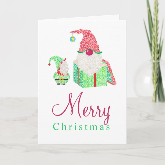 Gnomes Greeting Card Helgkort (Framsida)
