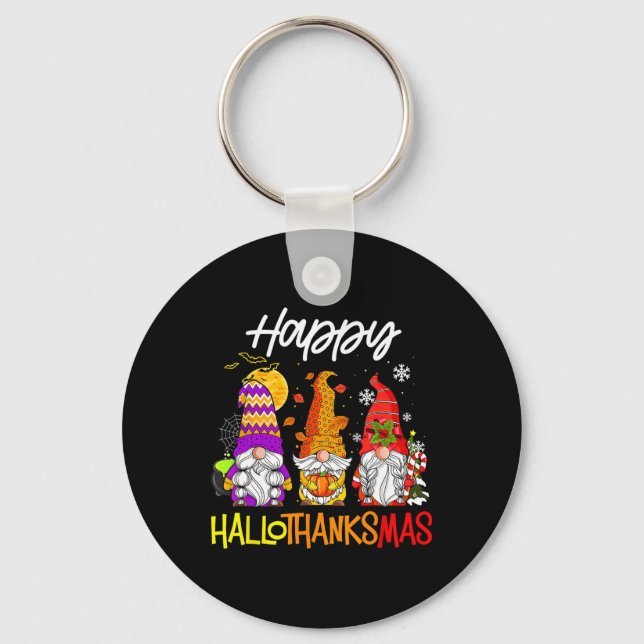 Gnomes Hallothanksmas Halloween Thanksgiving Chris Nyckelring (Framsida)
