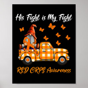Gnomes hans kamp är min kamp mot RSD Crps Awarenes Poster